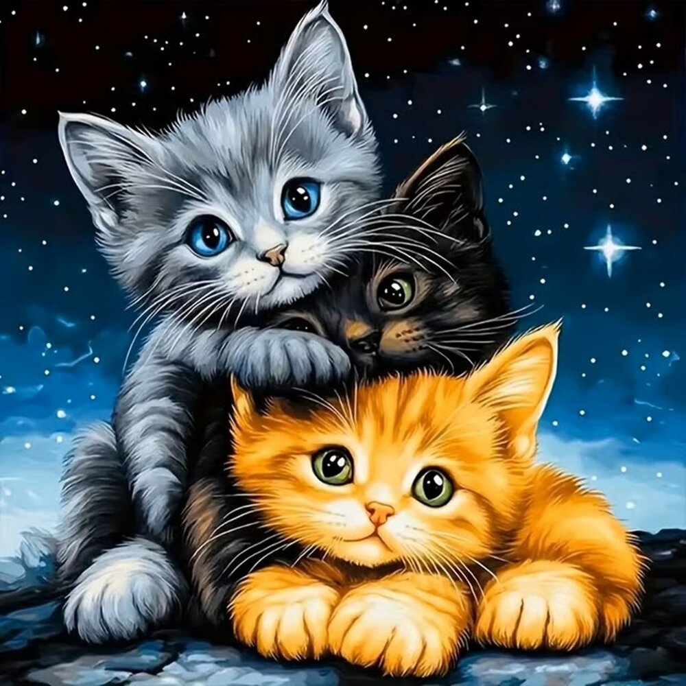 Adorable Kittens Diamond Painting Kit #623